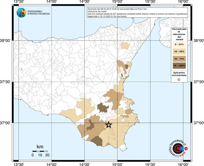 Mappa territorio comunale con almeno 3 questionari