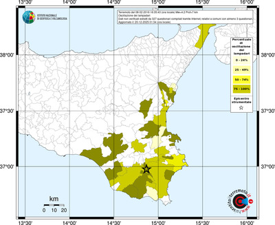 Mappa territorio comunale con almeno 3 questionari