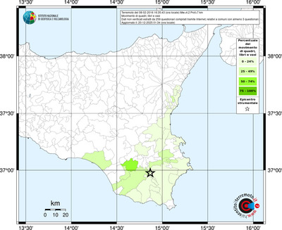 Mappa territorio comunale con almeno 3 questionari