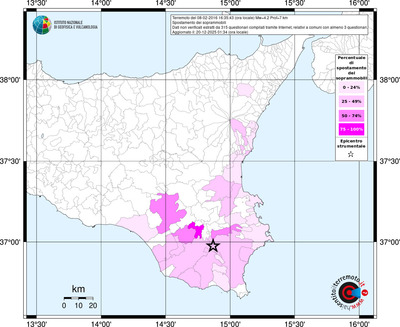 Mappa territorio comunale con almeno 3 questionari