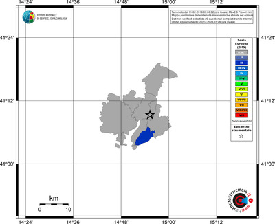 Mappa EMS - territori comuni