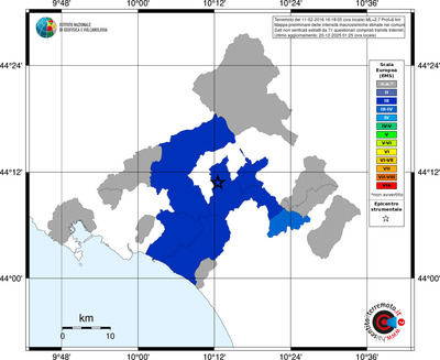 Mappa EMS - territori comuni