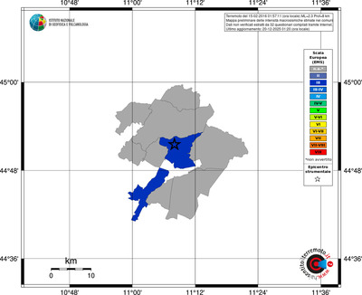 Mappa EMS - territori comuni