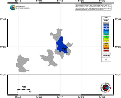 Mappa EMS - territori comuni