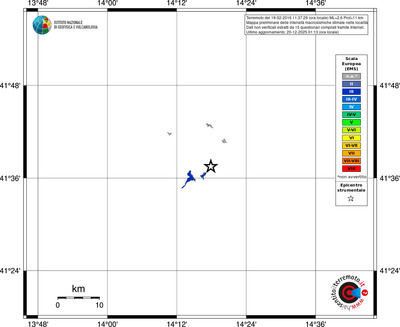 Mappa EMS - territori località