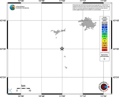 Mappa EMS - territori località
