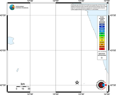 Mappa EMS - territori località