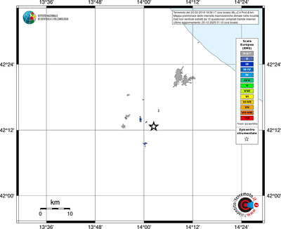 Mappa EMS - territori località