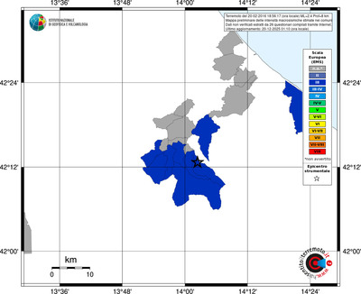 Mappa EMS - territori comuni