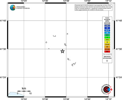 Mappa EMS - territori località