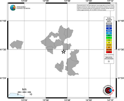 Mappa EMS - territori comuni