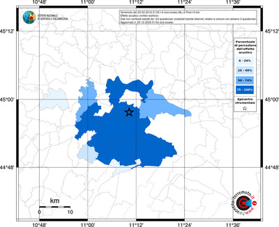 Mappa territorio comunale con almeno 3 questionari
