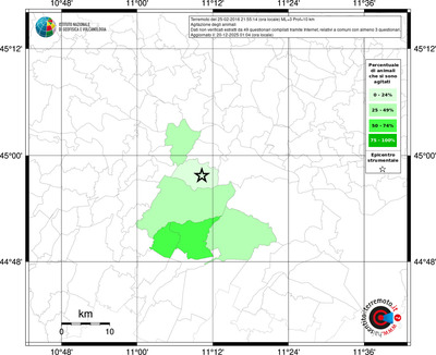 Mappa territorio comunale con almeno 3 questionari