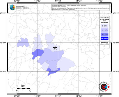 Mappa territorio comunale con almeno 3 questionari