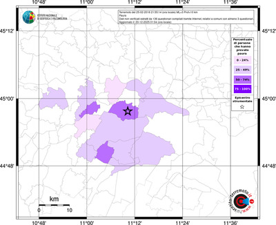 Mappa territorio comunale con almeno 3 questionari
