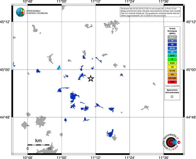 Mappa EMS - territori località