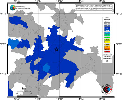 Mappa EMS - territori comuni