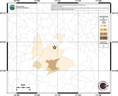 Mappa territorio comunale con almeno 3 questionari