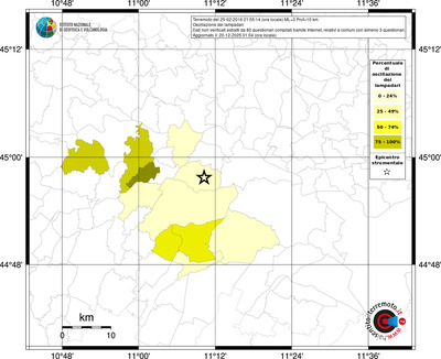 Mappa territorio comunale con almeno 3 questionari