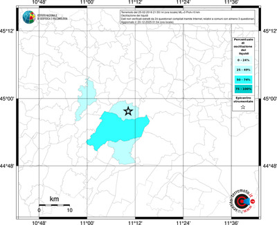 Mappa territorio comunale con almeno 3 questionari
