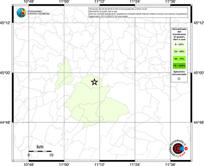 Mappa territorio comunale con almeno 3 questionari