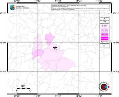 Mappa territorio comunale con almeno 3 questionari