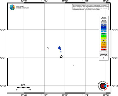 Mappa EMS - territori località