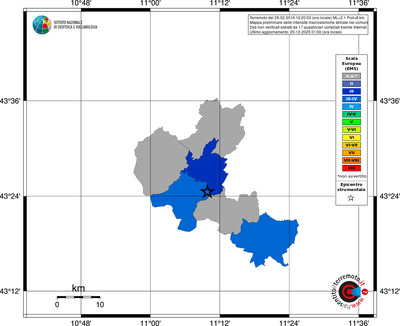 Mappa EMS - territori comuni