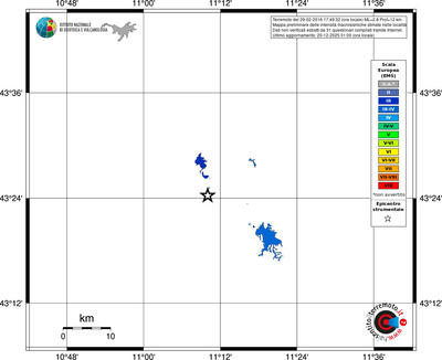Mappa EMS - territori località