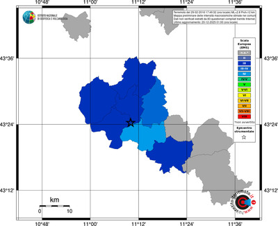 Mappa EMS - territori comuni