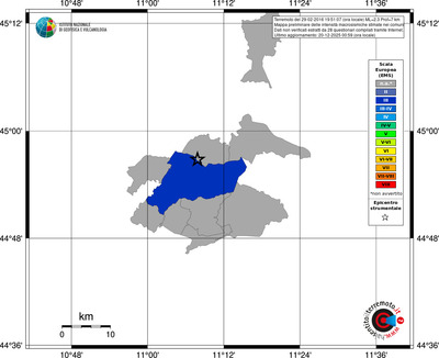 Mappa EMS - territori comuni