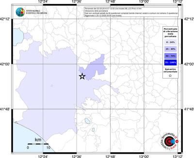 Mappa territorio comunale con almeno 3 questionari