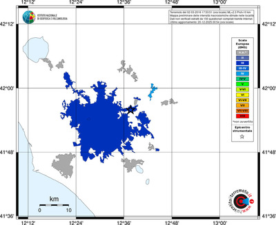 Mappa EMS - territori località