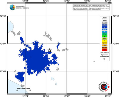 Mappa EMS - territori località