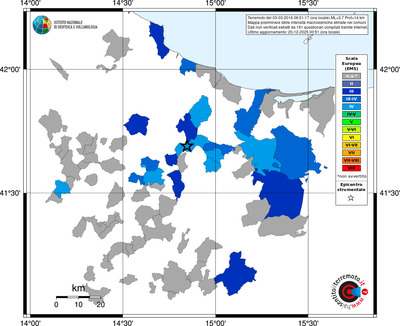 Mappa EMS - territori comuni