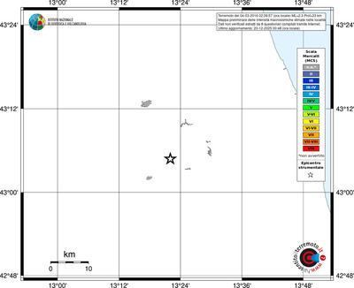 Mappa MCS - territori località