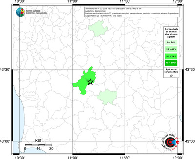 Mappa territorio comunale con almeno 3 questionari