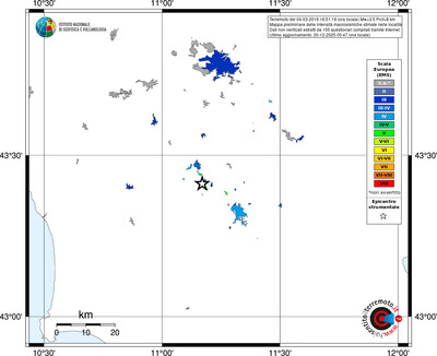 Mappa EMS - territori località