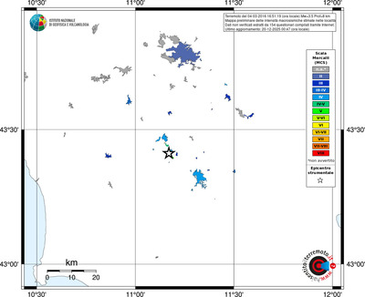 Mappa MCS - territori località