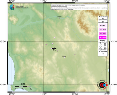 Mappa comuni con almeno 3 questionari