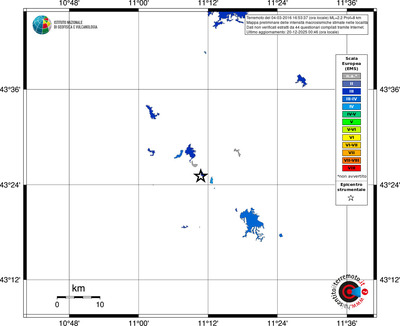 Mappa EMS - territori località
