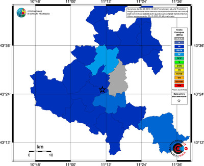 Mappa EMS - territori comuni