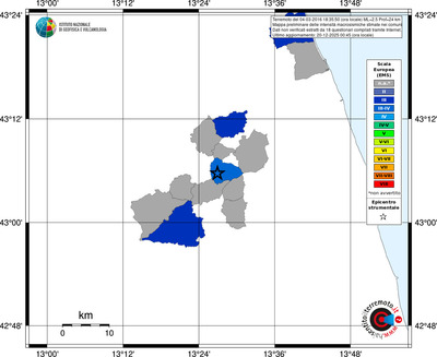 Mappa EMS - territori comuni