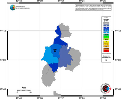 Mappa MCS - territori comuni