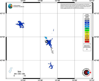 Mappa EMS - territori località