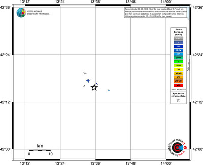 Mappa EMS - territori località
