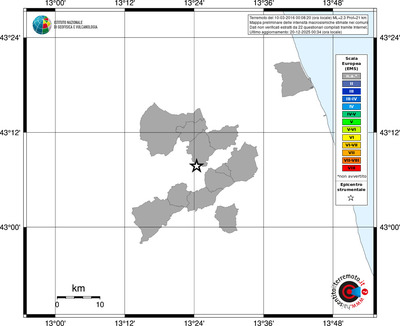 Mappa EMS - territori comuni