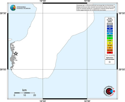 Mappa EMS - territori località