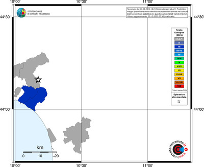 Mappa EMS - territori comuni