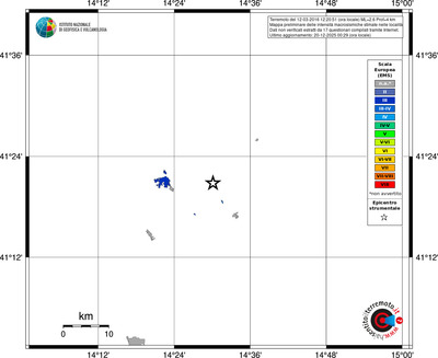 Mappa EMS - territori località